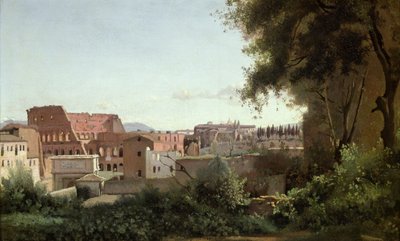 View of the Colosseum from the Farnese Gardens, 1826 by Jean Baptiste Camille Corot